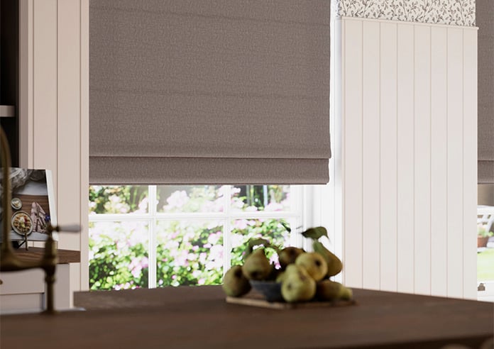 Geneva, Soft Umber - Twist&Fit Roman Blind - Image 5